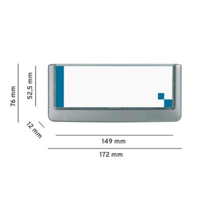 Durable Türschild Click Sign, 5 Stück, grau, B: 14,9 cm, H: 5,25 cm - Bild 4