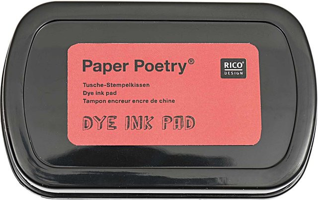 Rico Design Paper Poetry Tusche Stempelkissen in Rot - Bild 1