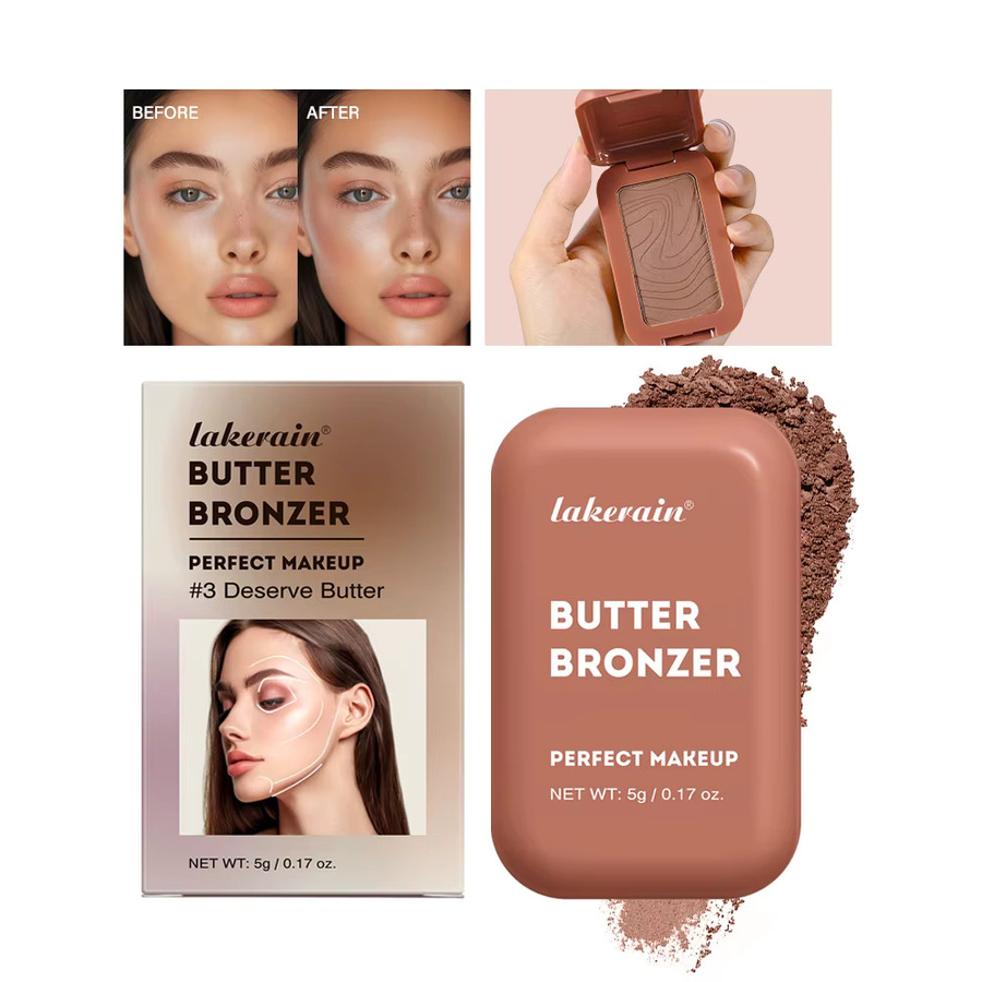 Lakerain Bronzer Blush Highlights Palette, Puder, Schimmernd, Unisex - Bild 2