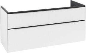 Villeroy & Boch Waschtischunterschrank Subway 3.0 in Weiß mit integrierter LED-Beleuchtung und Innenschubladen, Wandmontage, B: 127,2 cm, T: 56,6 cm, H: 47,8 cm - Bild 1