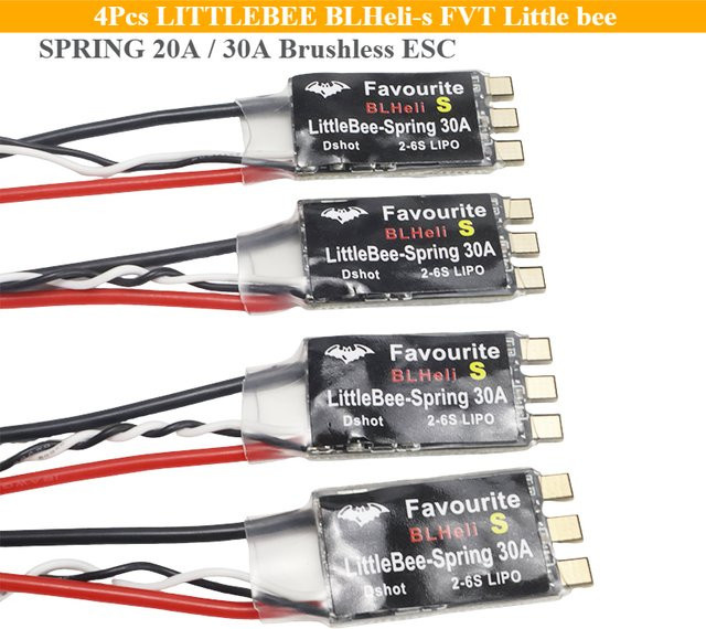 LITTLEBEE SPRING 20A / 30A Bürstenloser ESC, 4-teiliges Set, Schwarz, Metall - Bild 1