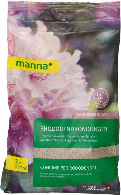 Manna Rhododendrondünger für Rhododendren und Moorbeetpflanzen, 2 kg - Bild 1