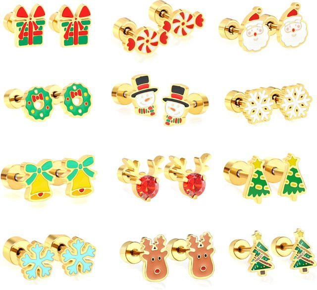 LUXUKISSKIDS Ohrstecker Edelstahl, Gold, Kinder - Bild 1