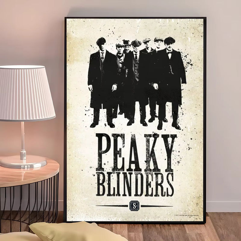Wasserdichter Peaky Blinders Filmplakat Aufkleber in Vintage-Optik für deine Wanddekoration, mehrfarbig und rechteckig - Bild 6