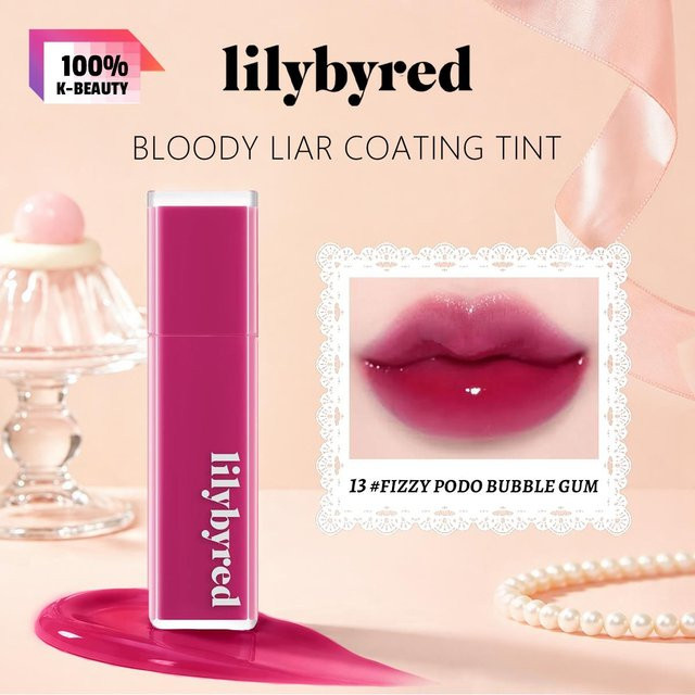 Lilybyred Bloody Liar Coating Tint, 4g, 13 Fizzy Podo Bubble Gum, Glänzend - Bild 1