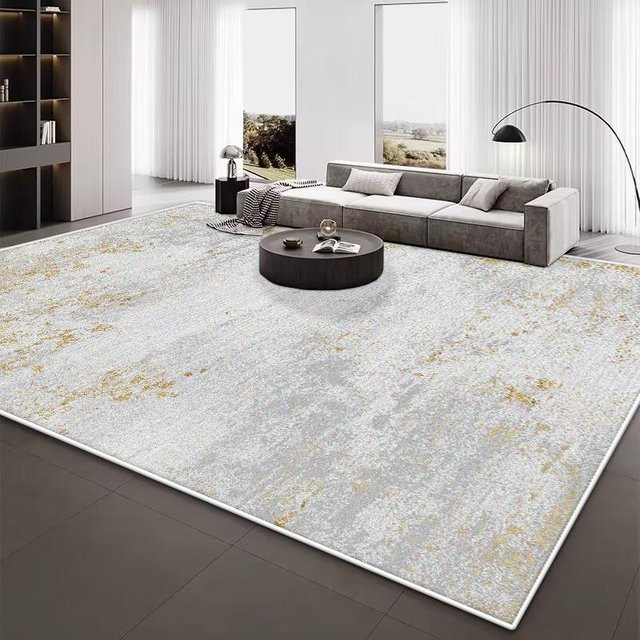 Moderner Plüschteppich JGJG mit abstraktem Design, rutschfest und leicht zu reinigen, B/T: 120 x 160 cm, Mehrfarbig - Bild 1