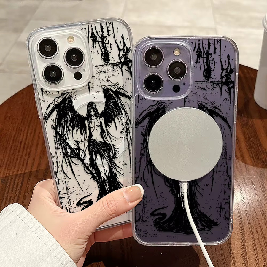 Transparente magnetische Silikon Handyhülle mit Schleife-Knoten für Apple iPhone 17 16 15 14 13 12 11 Pro Max Air stoßfestes Cover - Bild 3
