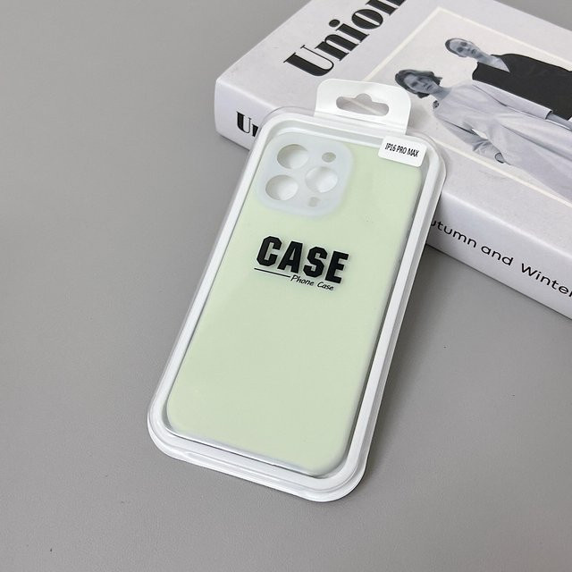Original Jelly Fluoreszierende Flüssigsilikon Handyhülle mit Kameraobjektivschutz für iPhone 15 Pro Max, 14, 13, 12, 11 und 16 Plus in Grün - Bild 1
