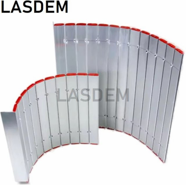 Anpassbarer Schutzvorhang aus Aluminiumlegierung für CNC-Drehmaschinen in Silber - Bild 1