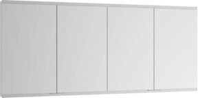 Keuco Spiegelschrank Royal Modular 2.0 mit 4 Drehtüren in Weiß und Silber, B/H/T: 90 x 175 x 12 cm