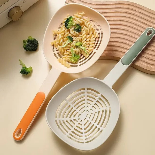 HOCOSHINE Servierlöffel für Pasta und Knödel in Grün, hitzebeständig, B/T/H: 35,5 x 15,5 x 15,5 cm - Bild 1