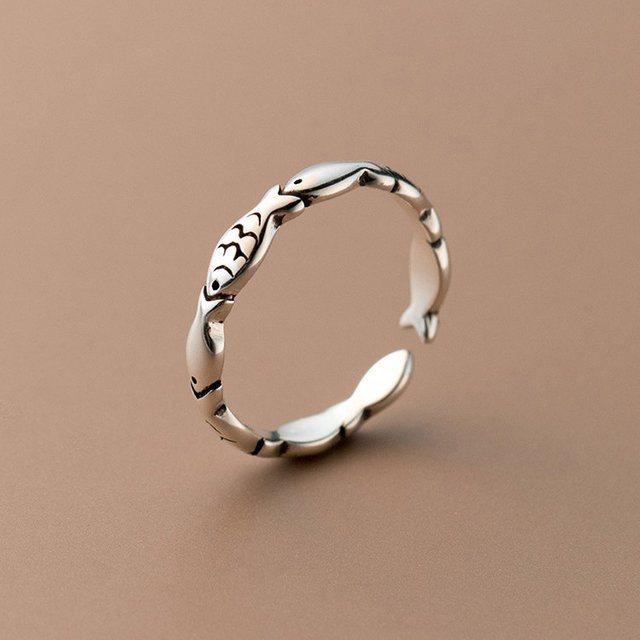 GaGa-Duck Ring, 925 Silber, Fisch, Unisex - Bild 1