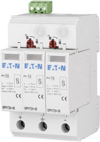 Eaton Überspannungsschutz-Ableiter SPPVT2H-06-2+PE für Verteilerschrank, 15 kA, Weiß - Bild 1