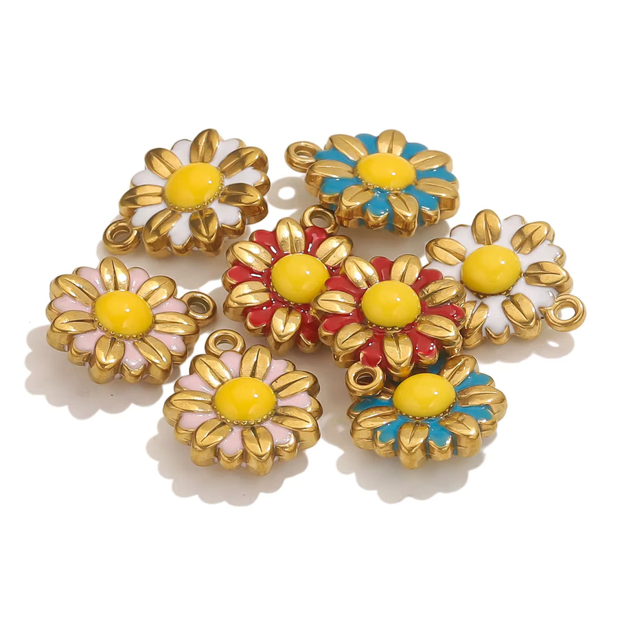 Charms Sonnenblume, Edelstahl, Damen - Bild 2