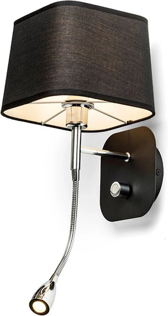 Rendl Wandleuchte Perth LED Up-Down Schwarz Chrom - Bild 1