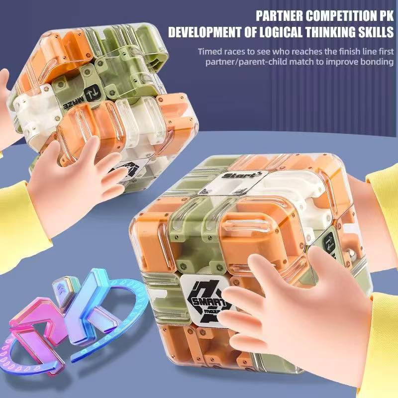 Yiran toy 3D Labyrinth Zauberwürfel Fidget Spielzeug ab 3–6 Jahren - Bild 1