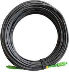 unex Fiberglaskabel OSM40SCAPC geschirmt in Schwarz mit 2x SC/APC Steckern, Länge: 40 m - Bild 1