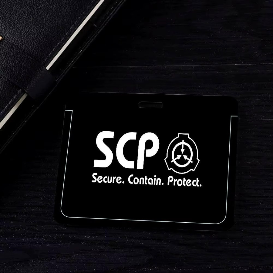 S-SCP Foundation Kreditkartenhalter mit Schlüsselband, Unisex - Bild 3