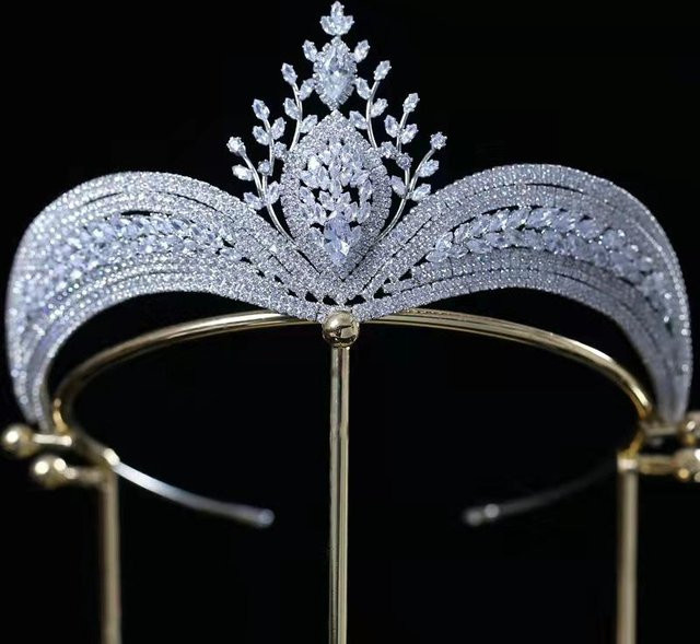 Wucifang Jewelry Diadem, Kristall, Silber, Damen - Bild 1