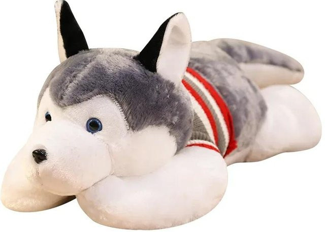 Binchi Keji Travel Husky-Plüschtier, grau, 50 cm, ab 14 Jahren - Bild 1