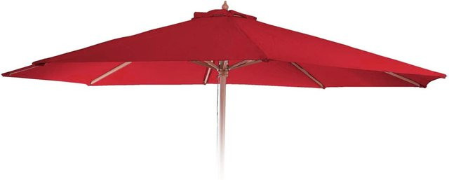 MCW Ersatzbezug für Sonnenschirm Lissabon aus Polyester, Durchmesser: 350 cm, Farbe: Bordeaux - Bild 1