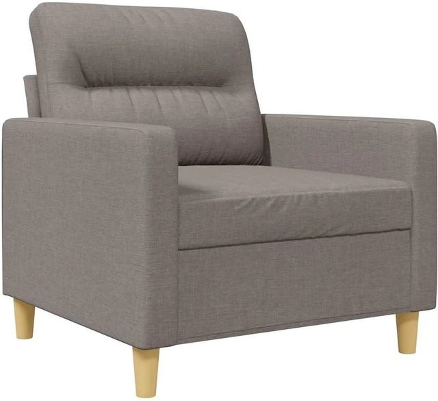 vidaXL Sofasessel in Taupe mit Stoffbezug und Metallrahmen - Bild 1