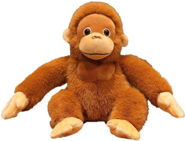 Yiran toy Orang-Utan-Puppe, braunes Affen-Stofftier, 27cm, ab 14 Jahre - Bild 1