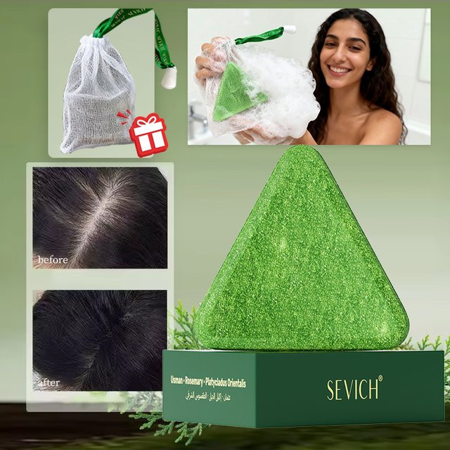 Usman Grass Handgemachte Seife, Haarpflege für fettiges Haar, Unisex - Bild 1