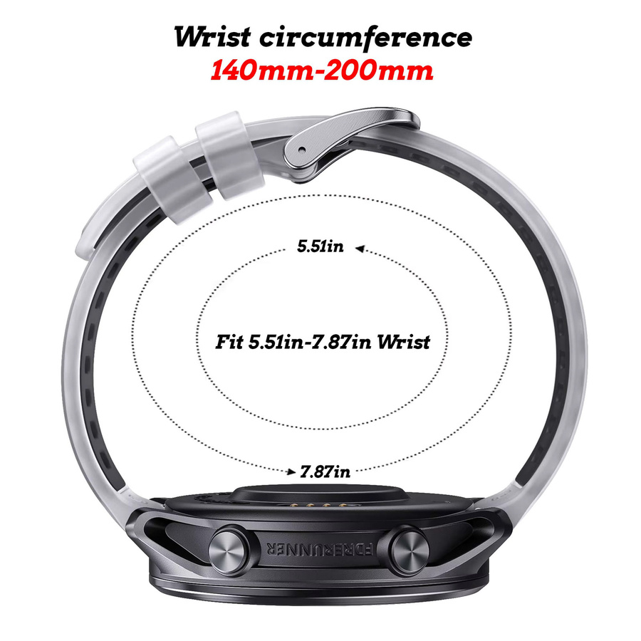 Xiaomi Smartwatch-Armband Silikon, Weiß, Unisex, 20 mm, 22 mm - Bild 2