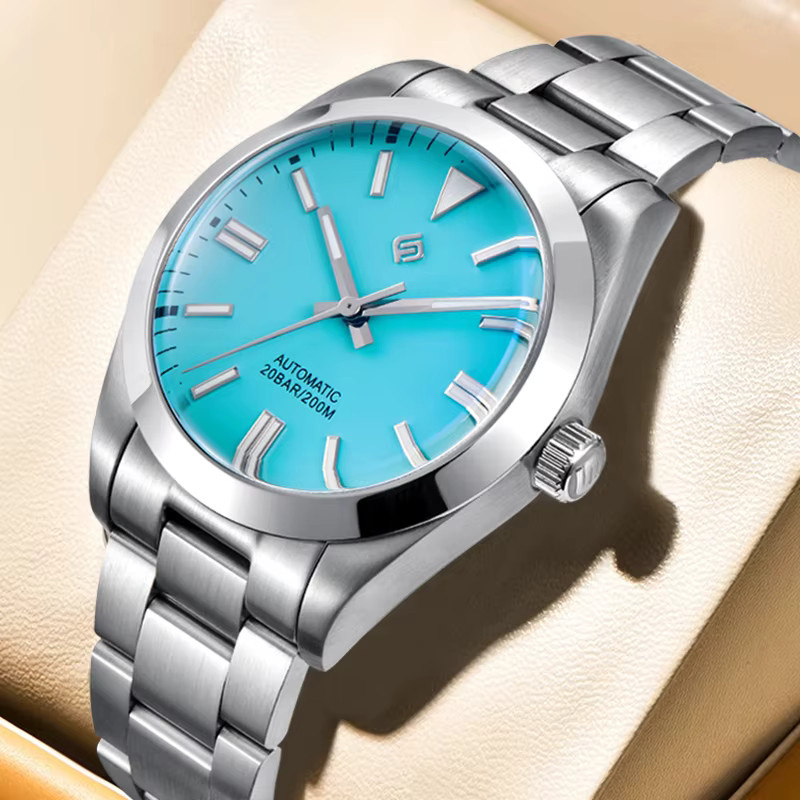 LIGE Armbanduhr Automatik, Edelstahl, Blau, Herren - Bild 3