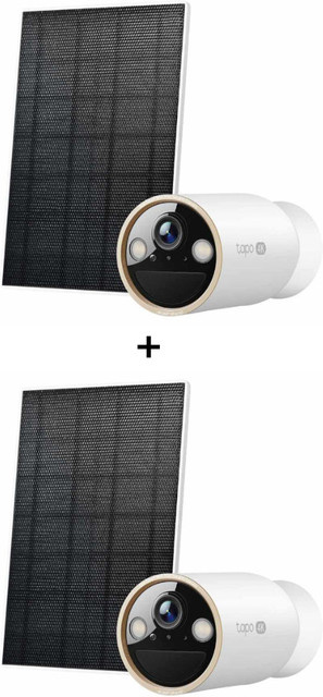 TP-Link Tapo C460 KIT 4K 8MP Outdoor-Überwachungskamera mit Solarpanel, 2er-Set, Weiß - Bild 2