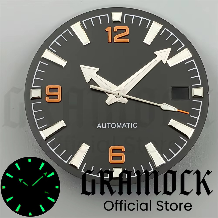 Gramock Zifferblatt, 31 mm, Schwarz, Unisex - Bild 3