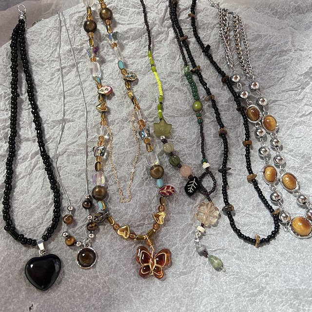 imixlot Halskette Metall, Opal, Kristall, Damen - Bild 1