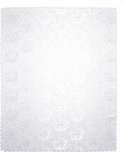 Jacquard-Tischdecke Jasmin von viva domo in Weiß, fleckenabweisend und waschbar - Bild 1