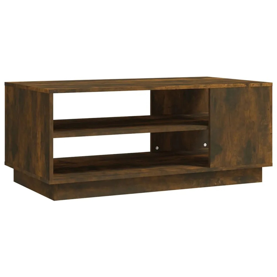 vidaXL Couchtisch in Räuchereiche mit modernem Design, B/T/H: 102 x 55 x 43 cm - Bild 2