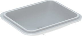 Geberit Unterbau-Waschtisch VariForm aus Keramik in Weiß, Rechteckig, B: 58 cm, T: 49 cm - Bild 1