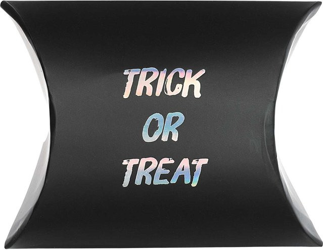 Rico Design Paper Poetry Geschenkschachteln Trick or treat Halloween, Schwarz, 3 Stück, B: 12 cm, T: 8 cm, H: 8 cm - Bild 1