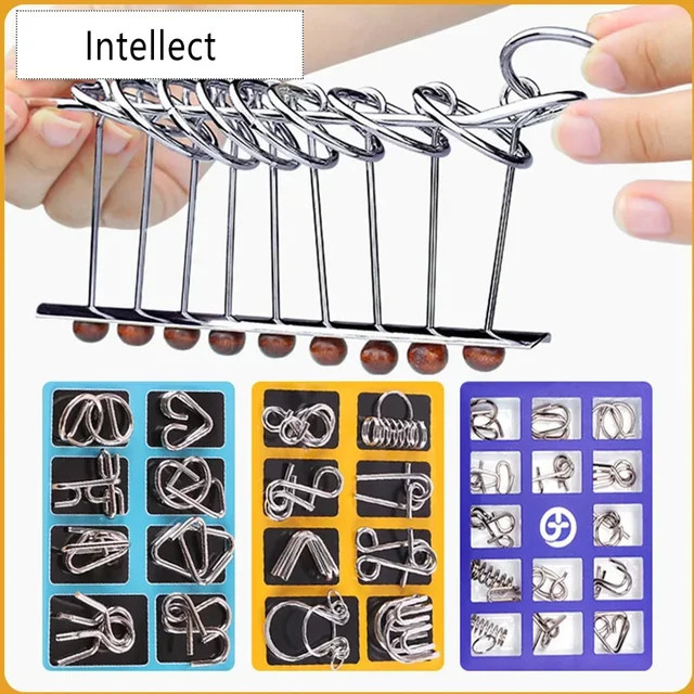 soulbao China Ring Metall-Puzzlespiel, Intelligenz-Puzzlespiel - Bild 1
