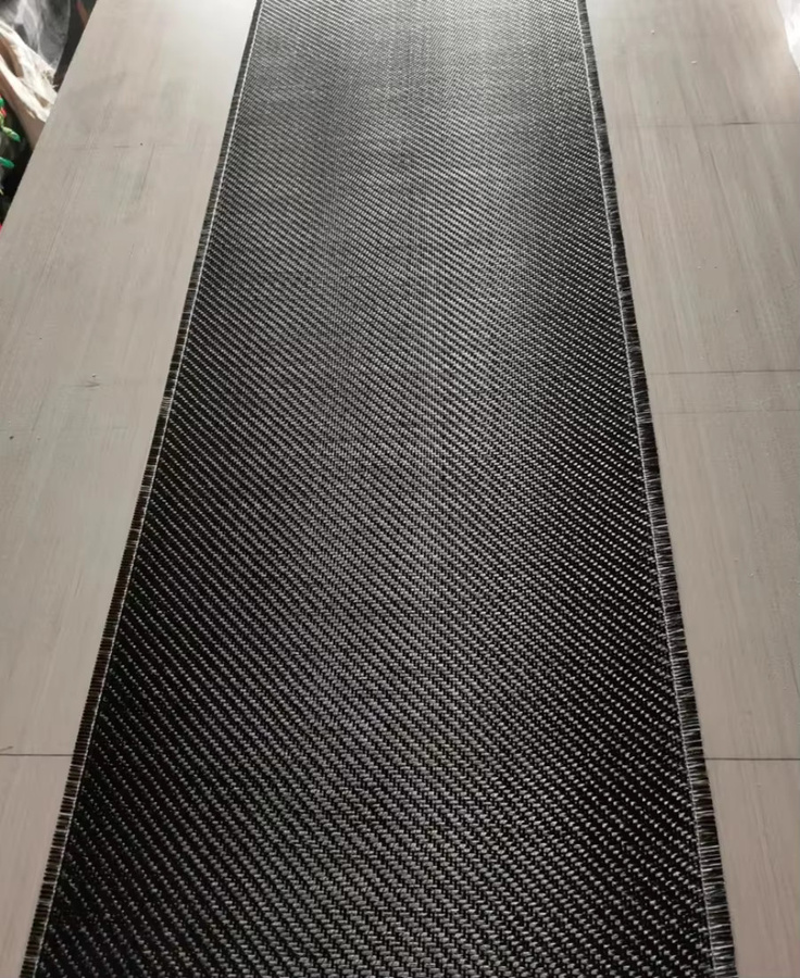Echtes Kohlefaser-Gewebe 3K 200 g/m² 2*2 Plain Twill Carbon Carbon Fiber Schwarz Breite: 30 cm - Bild 2