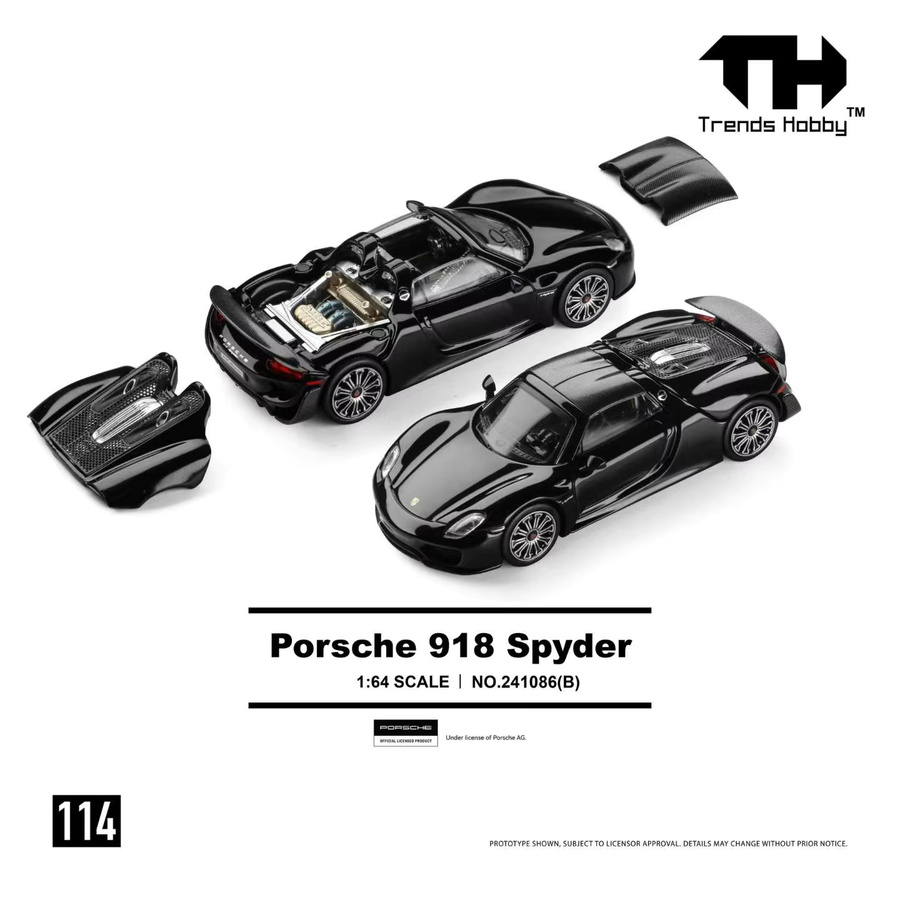 TH-Trends Hobby Porsche 911 GT3 R 918 Spyder Lamborghini Huracan GT3 EVO2, Metallmodell, 1:64 - Bild 3