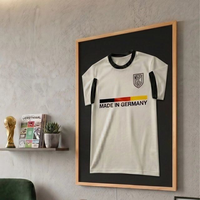 K-Möbel Trikot Rahmen aus Echtholz in Braun, Breite: 70 cm, Höhe: 100 cm - Bild 1