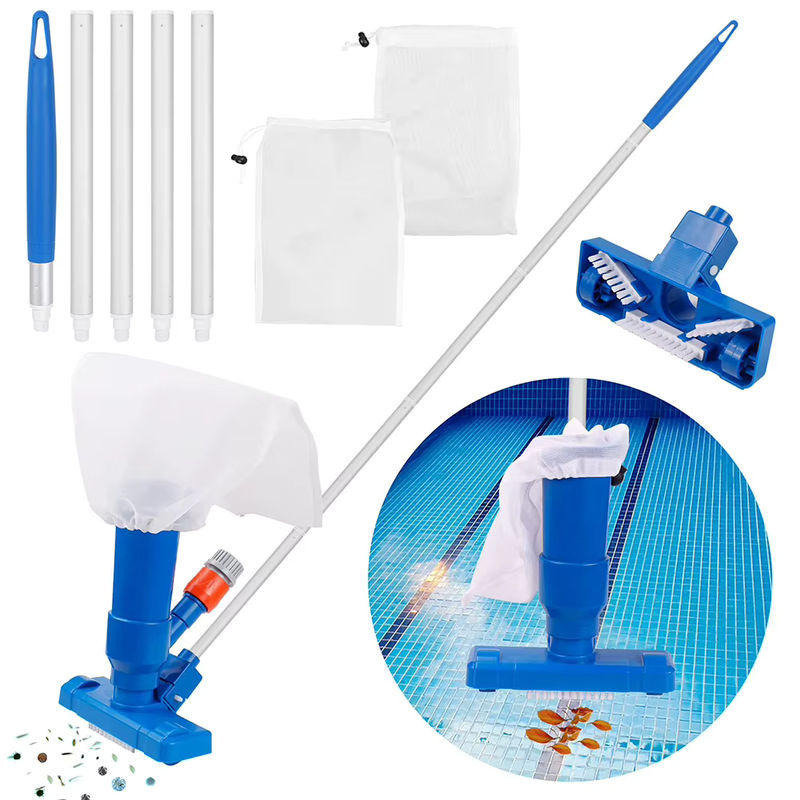 Schwimmbad Staubsauger Kit zur Poolreinigung mit Bodennetz und Filter für kleine Pools, Länge: 1,26 m - Bild 3