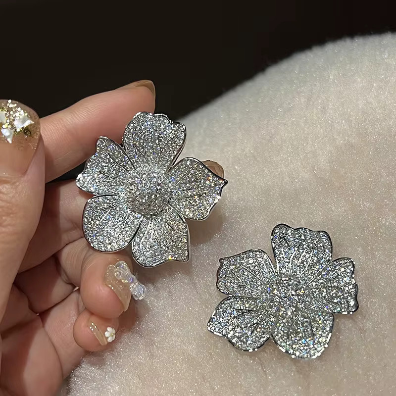 choucong Ohrringe, Weißgold, Diamant, Zirkonia, Damen - Bild 4