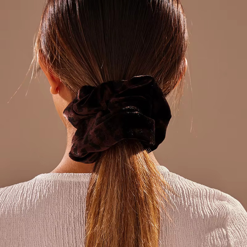 Loe Scrunchie, Leopardenmuster, Samt, Damen - Bild 2