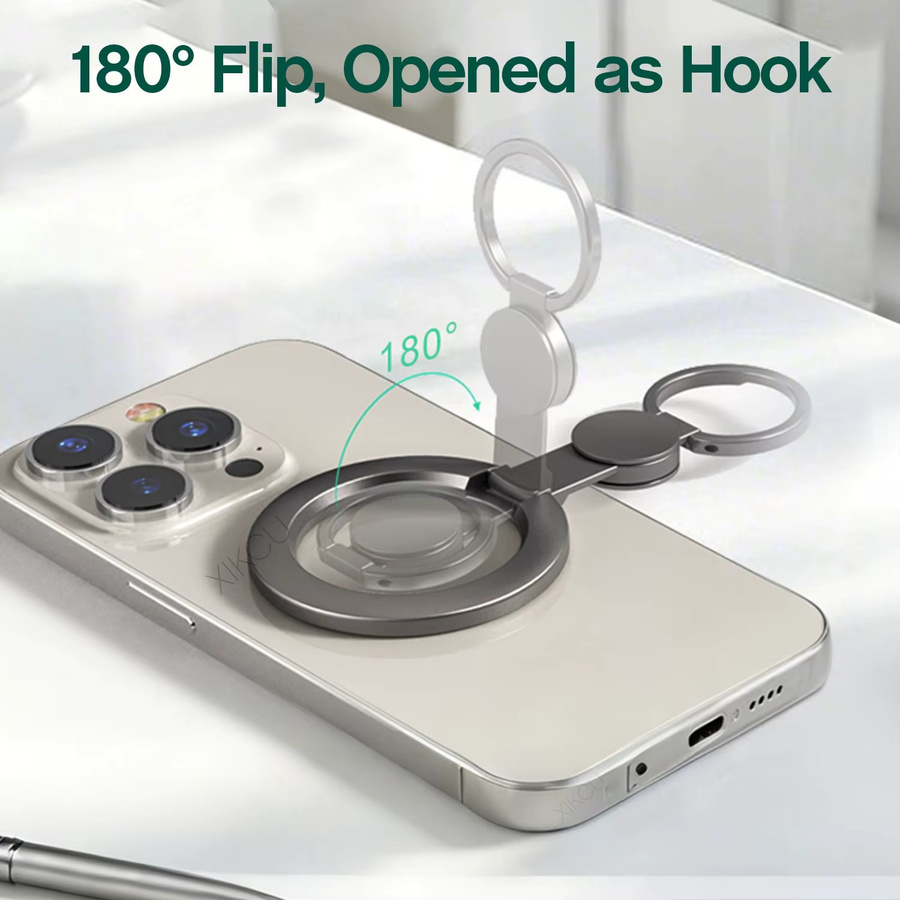 VIKEFON Magnetischer Fidget Spinner Handyhalter mit Fingerring-Ständer für MagSafe iPhone und Samsung Xiaomi - Bild 3