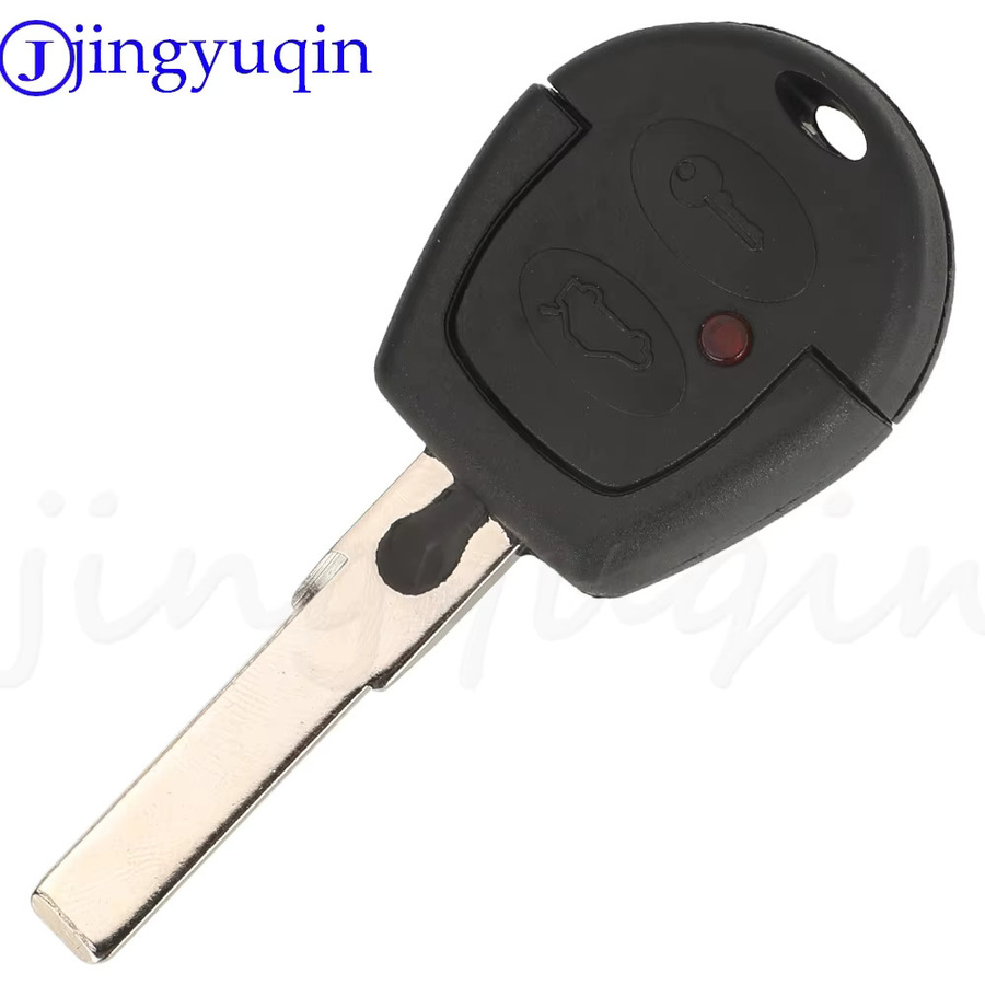 Jingyuqin Auto Fernbedienung mit 2 Tasten und ID48 Chip, 433 MHz Keyless Entry Schlüssel für VW Fox 2006-2008 und Citi Golf 2003, Farbe: Schwarz - Bild 2