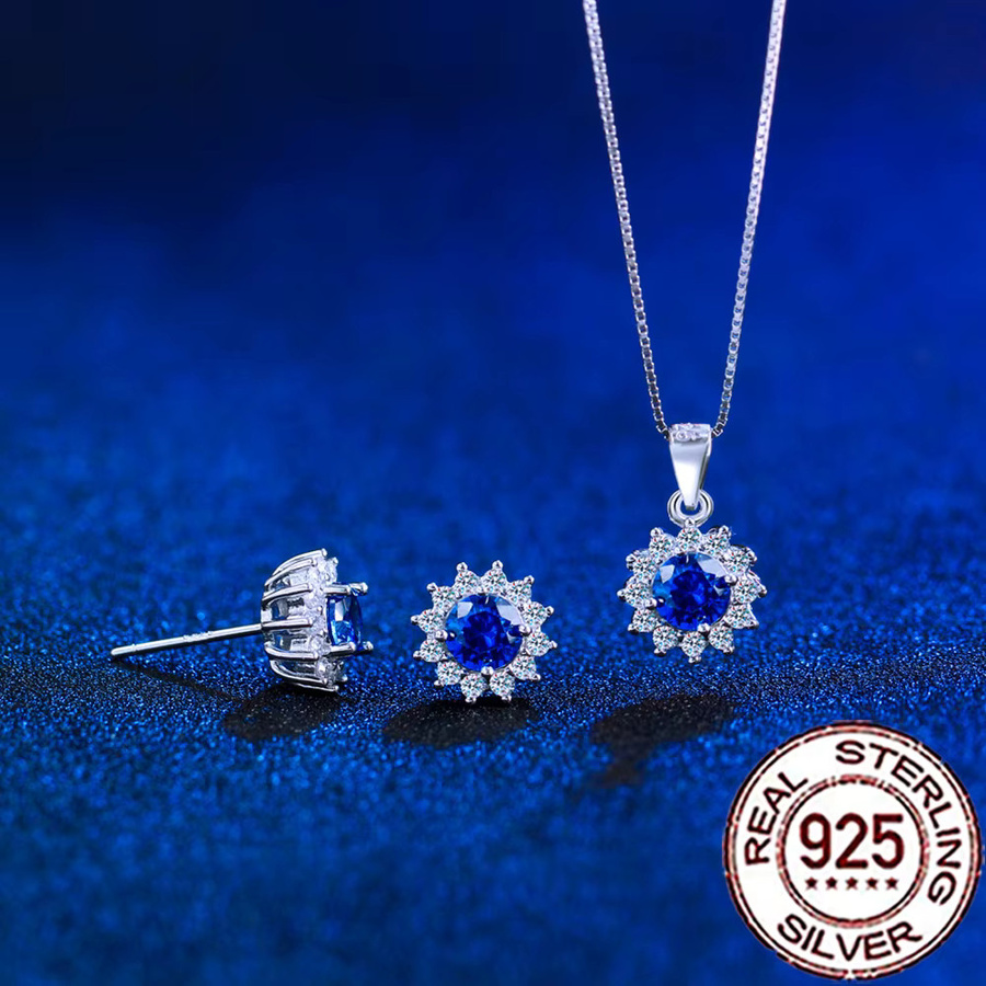 CWWZircons Schmuck-Set, 925 Silber, Zirkonia, Damen - Bild 3
