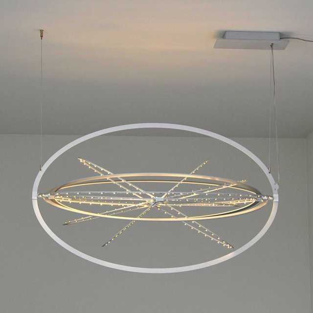 Artemide Copernico Sospensione LED-Pendelleuchte aus Aluminium in Weiß mit dimmbarer warmweißer Beleuchtung (3000K) - Bild 1
