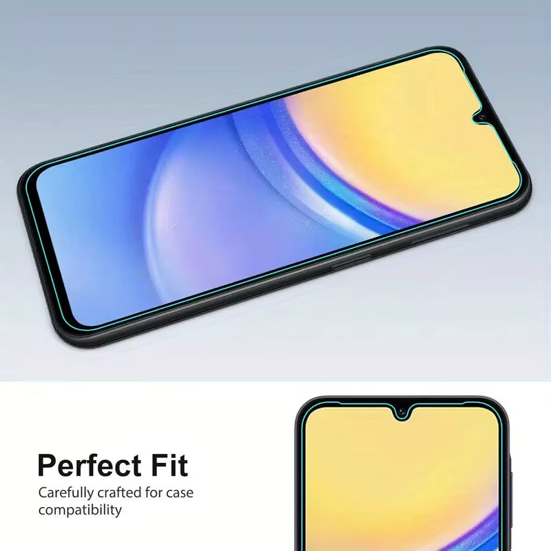 4er-Pack Sichtschutz Displayschutzfolie aus gehärtetem Glas für Samsung Galaxy A15 4G und A15 5G, transparent, stoßfest und bruchsicher - Bild 3