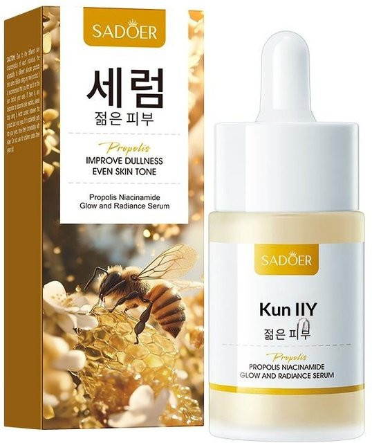 SADOER Glow Serum mit Propolis und Niacinamid, 30 ml, Unisex - Bild 1